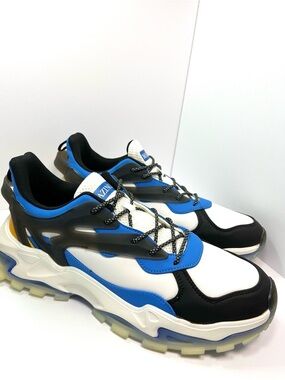 Mazino Wolten-205 Men’s Size 13 Blue Black White Chunky Sneakers